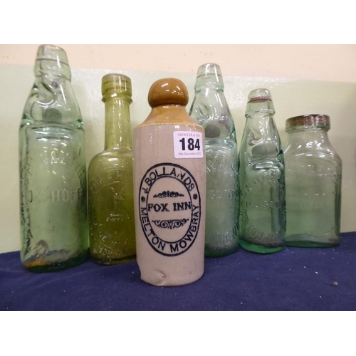 Vintage beer bottles etc. Melton Mowbray (6)