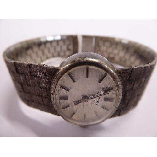 36 - Silver Rotary ladies bracelet wristwatch