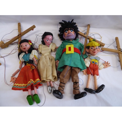 Pelham puppets Giant, Gypsy Girl, Pinnochio, Girl unboxed (4)