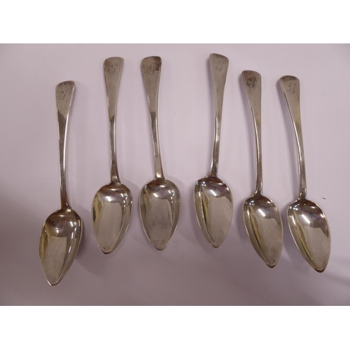 58 - Set of 6 Georgian silver teaspoons - London 1813