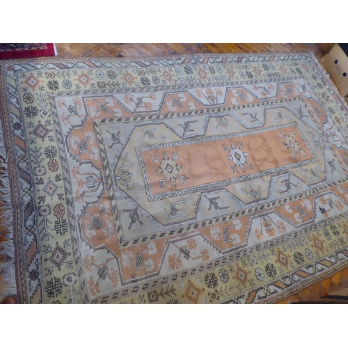 586 - Turkish terracotta ground Milas carpet (118