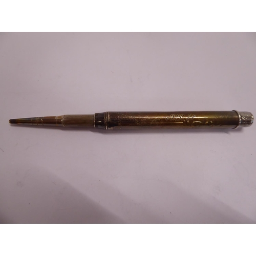 61 - Sampson Mordan silver propelling pencil - London 1920