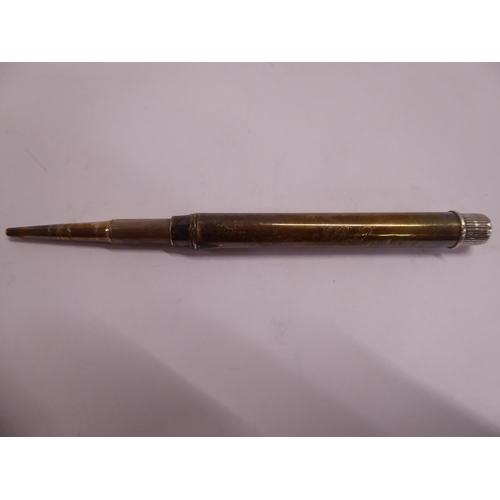 61 - Sampson Mordan silver propelling pencil - London 1920