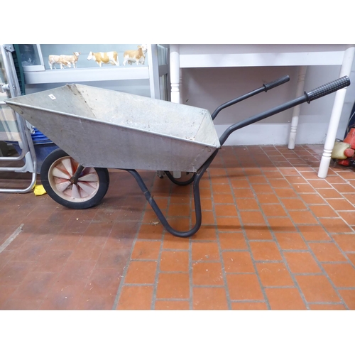 38 - Galvanised wheelbarrow