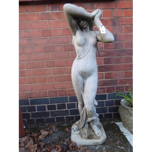 6 - Reconstituted stone lady statue (45