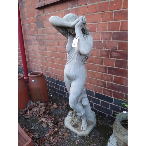 6 - Reconstituted stone lady statue (45