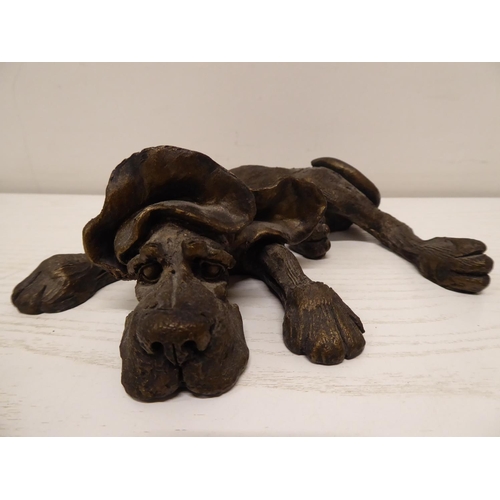 17 - Frith sculpture bronzed effect dog figures - Harriet Dunn - Walter, Bruno etc. (3)