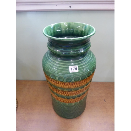 174 - Mid 20thC glazed West German vase