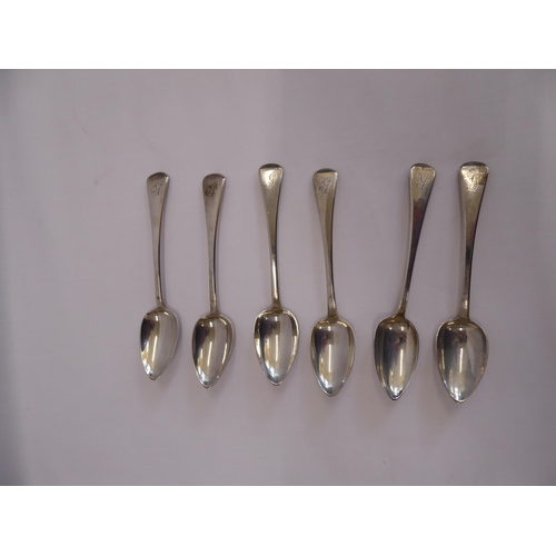 33 - Set of 6 Georgian silver teaspoons - London 1813