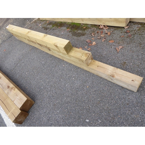 21 - Wooden gate posts 120