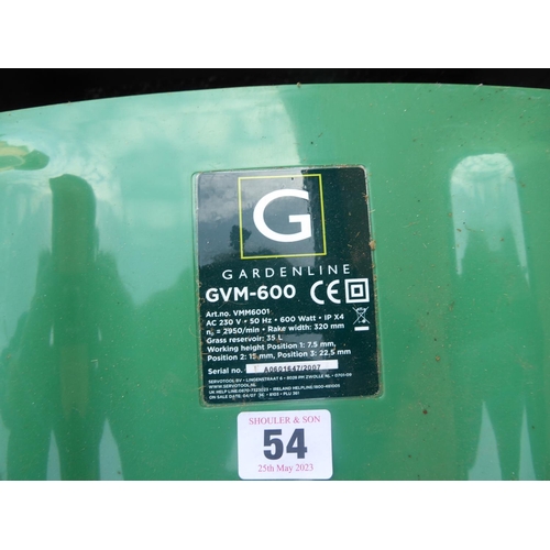 54 - Gardenline electric lawn scarifier