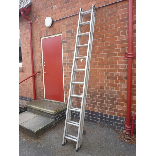 Abru aluminium double extending ladders