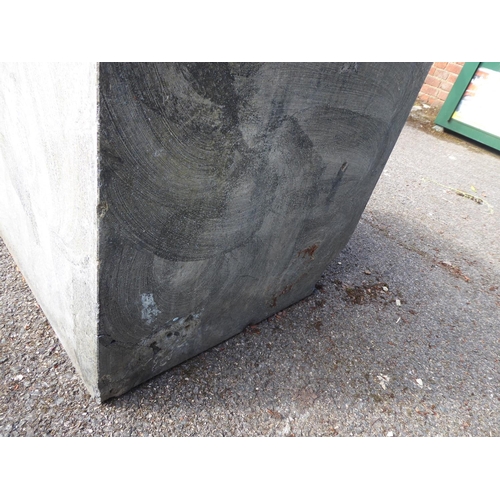 27 - Single large cube Cadix concrete planter (approx 22