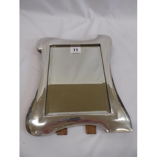 11 - Silver mounted dressing mirror (approx 11