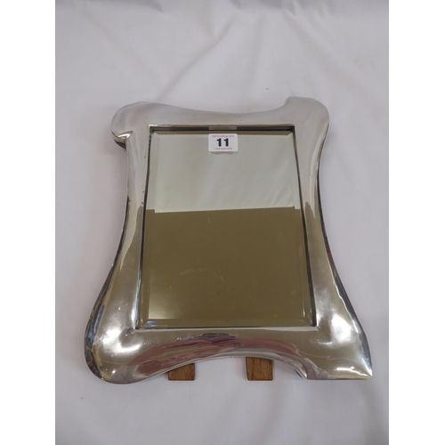11 - Silver mounted dressing mirror (approx 11