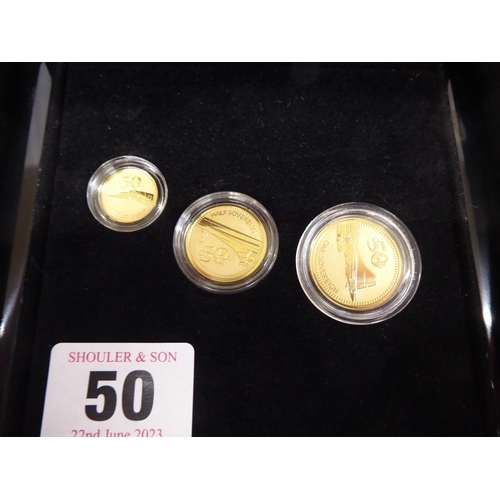 50 - Hattons cased set of 2019 'Concorde 50th Anniversary' gold sovereign set