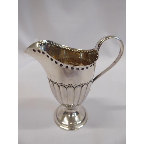 77 - Silver cream jug - Birmingham 1889