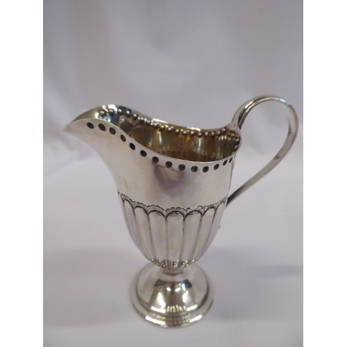 77 - Silver cream jug - Birmingham 1889