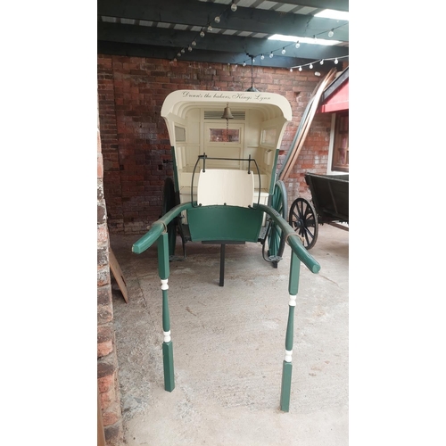 15 - ‘P J & Dunn’s bakers’ 

Wheel diameter - 43 inch 
Shaft length - 62 inch

This cart started life as ... 