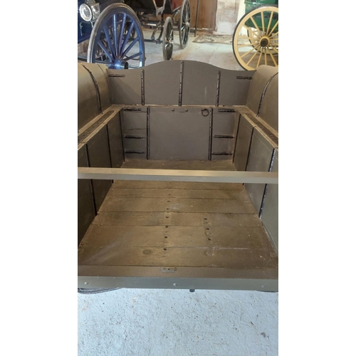 9 - muck cart / livestock trailer,

Turn of the century with ¾ shafts. 

Shaft Length - 76 inch
Wheel di... 