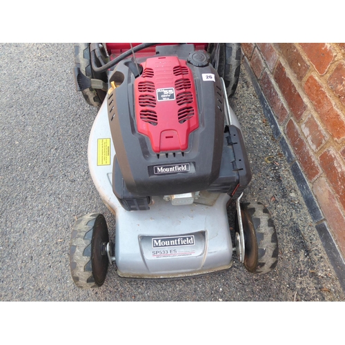 26 - Mountfield petrol lawnmower