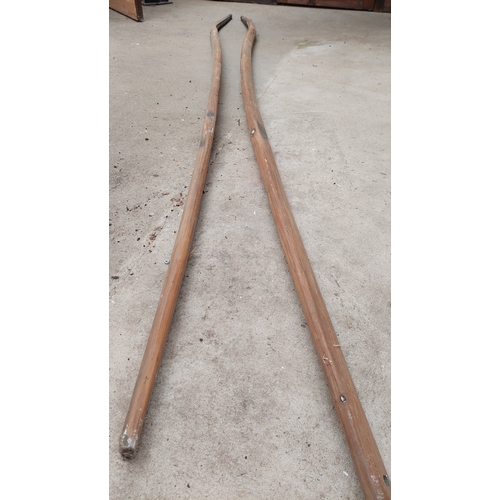 22 - Pair of Carriage shafts - Length 116inches