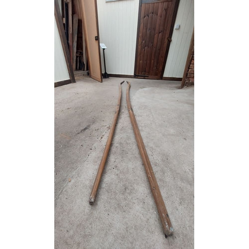 22 - Pair of Carriage shafts - Length 116inches