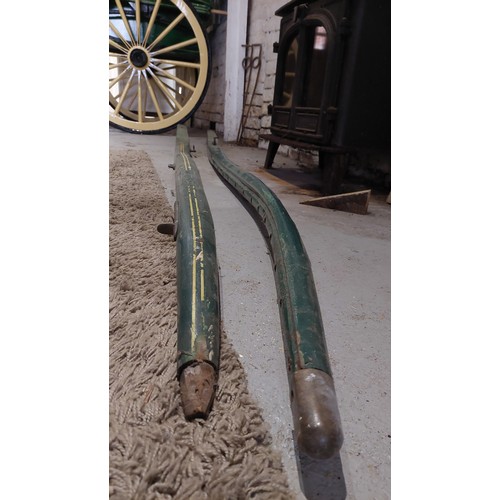 12 - A Governess Cart 
This cart has been redecorated and is originally dated early 19th century with fro... 