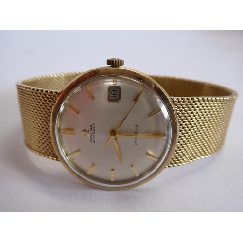 10 - 9ct gold Omega Geneve gent's wristwatch (66g)