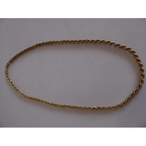 27 - 9ct gold necklace (6.6g)