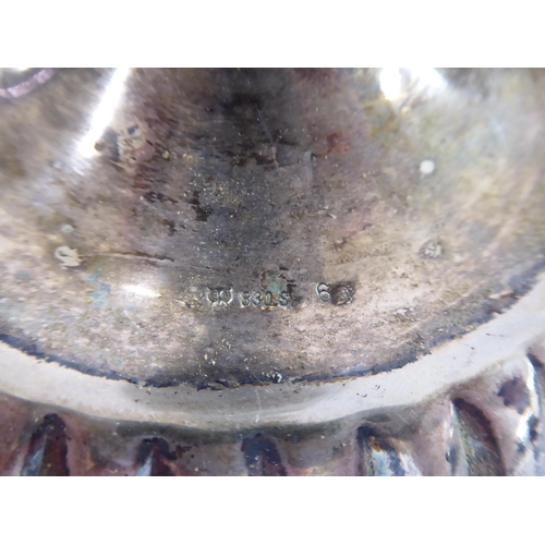 43 - Pair of Scandinavian silver (830s) candlesticks A/F