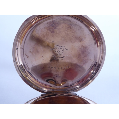 48 - Elgin gold plated pocket watches (2)