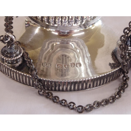 51 - Silver centre piece tazza stand London 1877 engraved 'Herts Agricultural Show, July 27th 1893 Class ... 