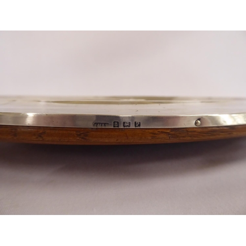 53 - Oval silver photograph frame (B'ham 1914)