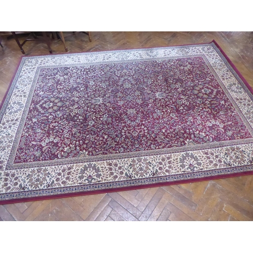 649 - Belgian 'Kurdamir' traditional pattern carpet (3.4m x 2.4m)