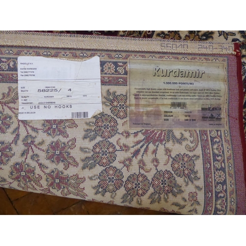 649 - Belgian 'Kurdamir' traditional pattern carpet (3.4m x 2.4m)