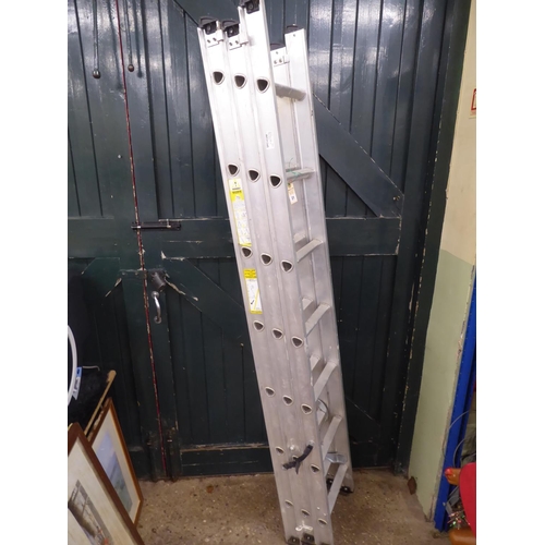 21 - Abru aluminium triple extending ladders