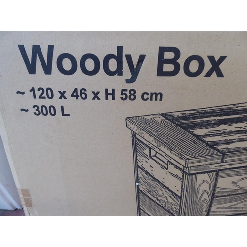 60 - 'Woody Box' plastic garden storage ( new in box)