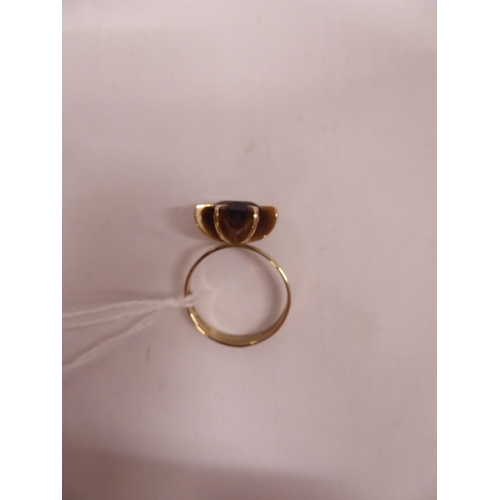 43 - Vintage Scandinavian 9ct gold 'Finla' cocktail ring