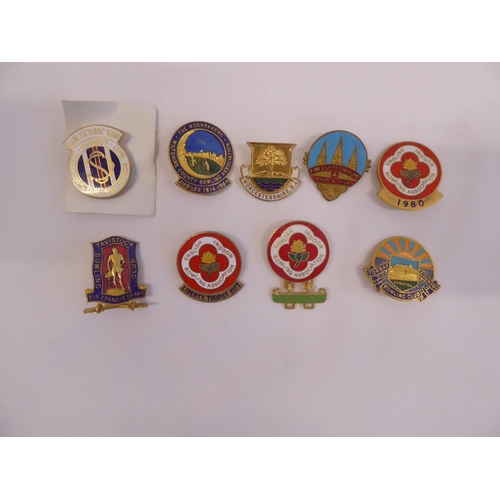 54 - Collection of enamelled bowling club pin badges