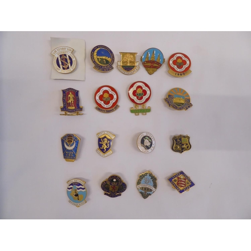 54 - Collection of enamelled bowling club pin badges