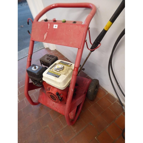 36 - Petrol pressure washer