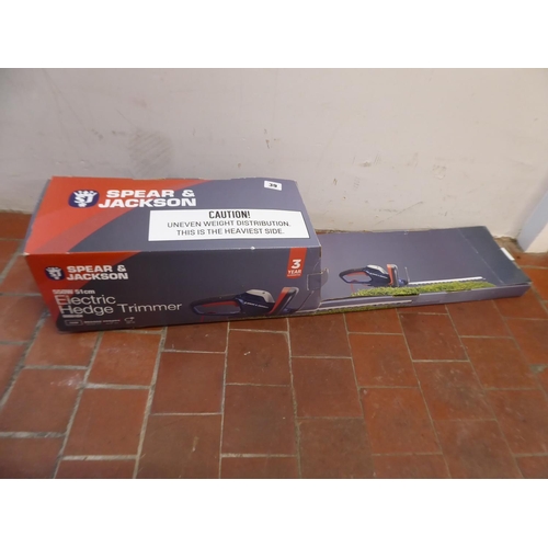 39 - Spear and Jackson electric hedge trimmer