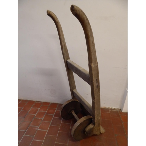 42 - Vintage wooden sack barrow