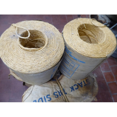 46 - 8 rolls of bluebell No.2 sisal baler twine