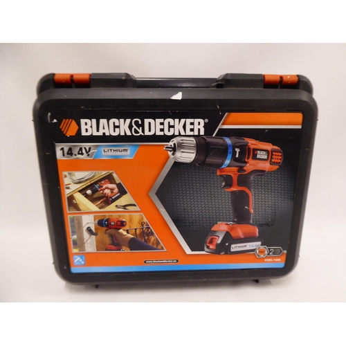 Black & Decker 14.4v cordless drill