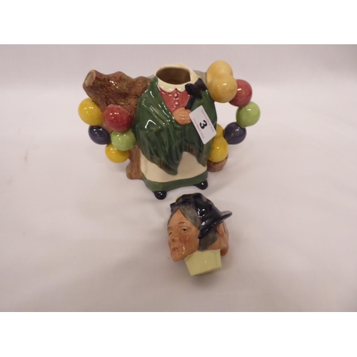 3 - Royal Doulton D7171 balloon man/woman teapot