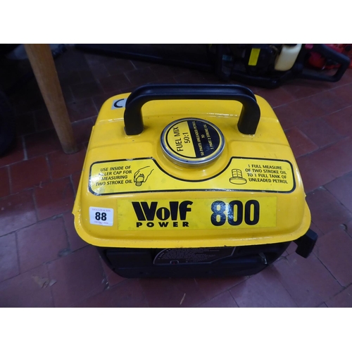 88 - Wolf Power 800 petrol generator