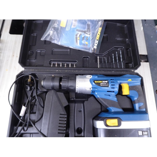 74 - Workzone 24v cordless hammer drill