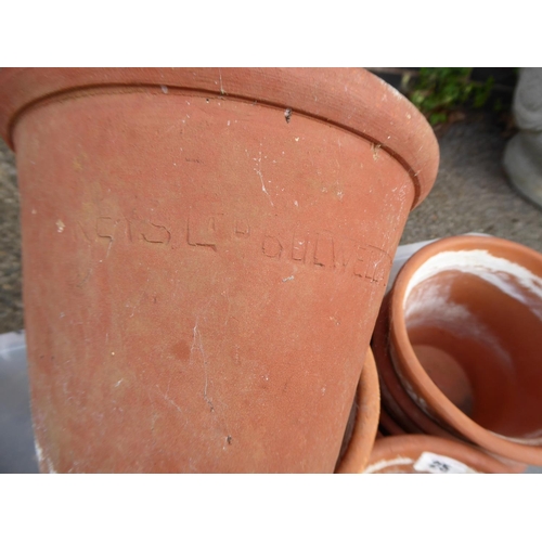 25 - Quantity of terracotta plant pots (17)